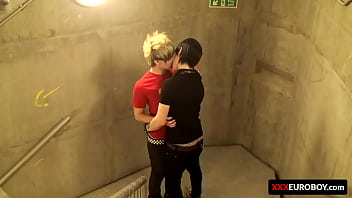 Preview 1 of Heidy And Marlon Los Angeles - Twinks with big uncut dick have anal pounding and cumshots