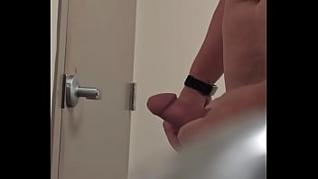 Preview 1 of Mom Hasend Com - Rubbing one off in the bathroom alot of cum