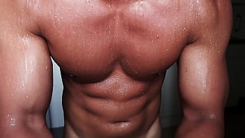 Preview 3 of Woboydy Sex Tape - Just your boyfriend flexing for 20 minutes straight till he drools and sweats like raining