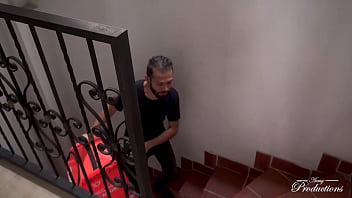 Preview 2 of Sex Inden Video - Threesome with the delivery guys