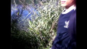 Preview 3 of Hindi Xxx Sexiy Videos Hd Full - Jon Arteen pissing pee outside. Twink flirting in a gay cruising park. Sexy slim boy in Adidas sportwear