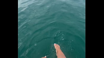 Preview 1 of Arzu Aycan Porn - The warm sea water caresses my feet