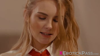 Preview 1 of Arigameplays - Blonde babe Natalie Knight massages a muscular stud but that soon leads to her riding cock