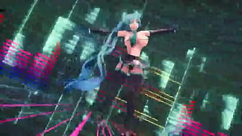 Preview 2 of Blacked Jessie Rog - Hatsune Miku loves dance