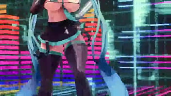 Preview 4 of Blacked Jessie Rog - Hatsune Miku loves dance