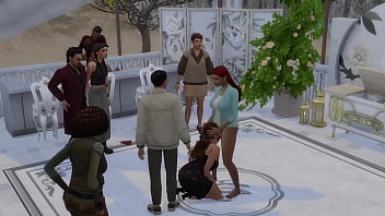 Preview 3 of Quite Xxx Video - The Blissful Simmers Wedding after party turned sex party
