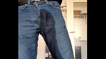 Preview 3 of Cute Girl Maasage - Peeing in Jeans