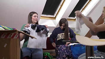 Preview 2 of Francois Yip - Hot and Sexy All Amateur Tight Pussy Girls in Casting Backstage do Try on Haul for Miniskirt Panties
