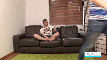 Preview 1 of Lesbiansplay Com - Cock-Hungry Boys James And Aaron Give Each Other A Blowjob And Handjob