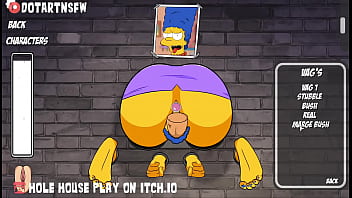 Preview 2 of Letest Xxx Videos New - Marge Simpson Stuck In Glory Hole And Creampied