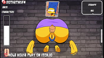 Preview 3 of Letest Xxx Videos New - Marge Simpson Stuck In Glory Hole And Creampied