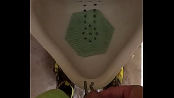 Preview 2 of Masse Jane Message - Male pees in urinal after workout