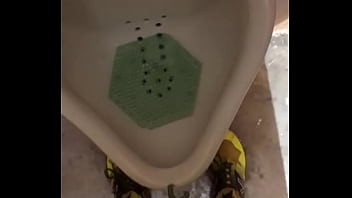 Preview 4 of Masse Jane Message - Male pees in urinal after workout