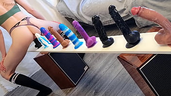 Preview 1 of Lovely 33 - Choosing the Best of the Best! Doing a New Challenge Different Dildos Test (with Bright Orgasm at the end Of course)
