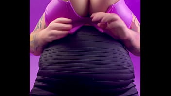 Preview 3 of French Aunty - Slutty Boss From Boston Catches You Looking At Her Huge Tits