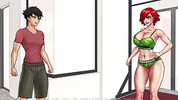 Preview 4 of College Big Boobs Compilations - Complete Gameplay - Confined with Goddesses,  Part 11
