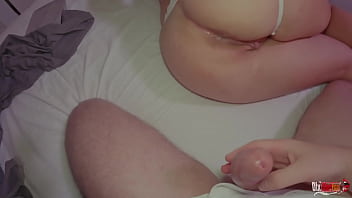 Preview 4 of 2 Ixi - Stepmom wakes up To help her stepson With his erection,  Sucks cock and takes all the cum inside her ass. There is a lot of cum and it leaks out of her ass
