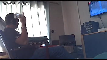 Preview 2 of Delivery Boy Rep Sex - Spycam Caught my girlfriend sucking her stepbrothers cock