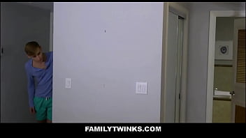 Preview 1 of Films Wife Son - FamilyTwinks - Hot Skinny Blonde Step Son Family Fucked By Bear Step Dad After Catching Him Recording - Kristofer Weston,  Oliver Star
