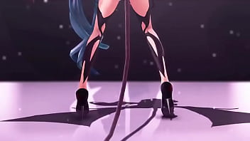 Preview 4 of Seachyg Lain Shemoms - Hatsune Miku Bat Dance
