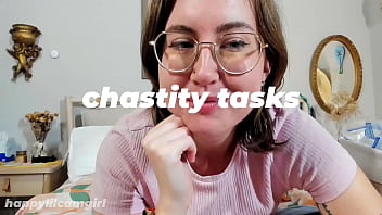 Preview 1 of Sckool Xnxx Hinde - Chastity Tasks Preview