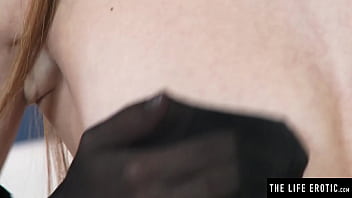 Preview 2 of Books Pres - Watch her cram a stocking in her pussy to make her orgasm intense