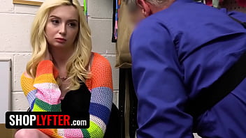Preview 3 of 3d Sex Zhen - Petite Blonde Teenie Thief Fucked Doggystyle by Mall Guard - Shoplyfter