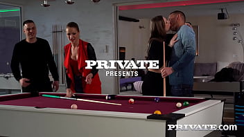 Preview 1 of Prone Www Com - Mia Split Gets Flexible and Horny on the Pool Table