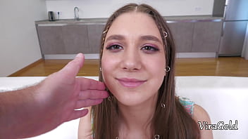 Preview 1 of Under 14 Girls Fuck - First Anal for Big Booty 18yo Girl with Gape and Cum in Mouth VG192