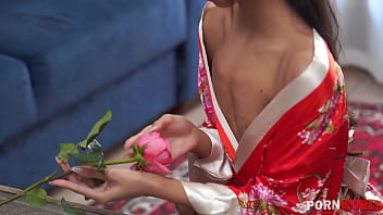 Preview 1 of Miaku Li - Kimono Cutie Lia Lin Gets Covered In Cum After Offering Up Her Ass For Hard Pounding