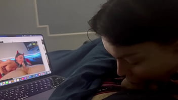 Preview 1 of Baby Rape Video - sucked her beloved while watching her own porn