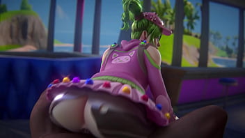 Preview 1 of A Hungry Boy Fuck - Fortnite Busty Milf Gets Fucked