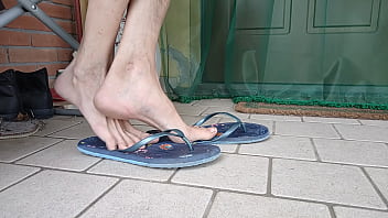 Preview 2 of Sarah Malgache Madagascar - Dangling and shoeplay with female flip flops and sandals