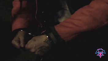 Preview 2 of Idothiscouple Chaturbate - Guantanamo Bae - Prisoner mistreated,  handcuffed,  starved,  dominated,  only allowed to see without head cover when slaved forced to sniff, eat &amp_ clean the sadistic Milf Prison Guard filthy asshole as only meal ... Femdom,  cosplay,  bdsm,  ass worship