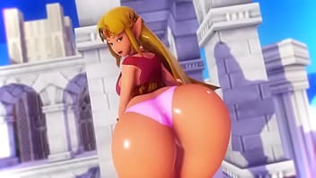 Preview 2 of Desi Xxxx Hd Sex - SSBU Zelda big butt hitbox by imbapovi