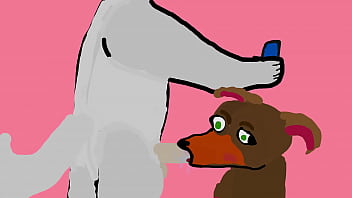 Preview 2 of Saggy Jumping Long Boobs - my vary first 2d furry porn
