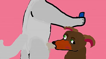 Preview 3 of Saggy Jumping Long Boobs - my vary first 2d furry porn