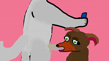 Preview 1 of Saggy Jumping Long Boobs - my vary first 2d furry porn