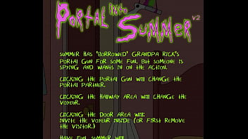 Preview 1 of Teen Seamed Pantyhose - Let&#039_s Play: Portal into Summer