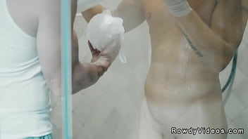 Preview 2 of Asiano Brunette Porn - Young gay anal fucked by older after shower