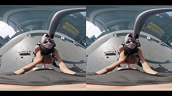 Preview 3 of Nude Momny - VReal 18K Fuck Harley Quinn in Public Before the Police Arrive - Laughing,  Standing Doggy style,  Busted