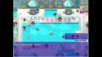 Preview 4 of Thai Movie Unknown - Hentai game Summer Pool Twin Tails