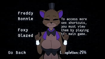 Preview 1 of Spamyass Hd - Five nights at Fuzzboobs Freddy titjob