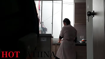 Preview 1 of Sauni Lioni - me folle a mi vecina en la cocina - medellin colombia