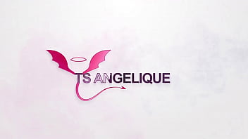 Preview 1 of Big Black Long Penis - TS Angelique - Dancing and cumming in pink lingeries