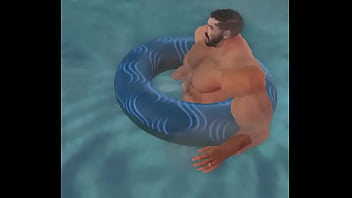 Preview 2 of Porno Wema - cam heyward gets excited in the pool