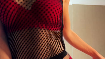 Preview 4 of Ruski Malalet - Slutty MyRedFoxGirl meets her man from work in new lingerie. New lingerie was immediately stained with sperm