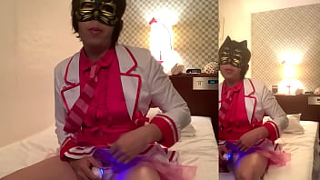 Preview 3 of Ssbbw Gang Orgy - Japanese Crossdresser Ayumi Cosplay LoveLive Masturbation Cumshot 019