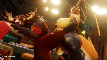 Preview 1 of Saney Leon Xxx Image Hd - [ Charizard &amp_ Tauren ] - Kasdaq