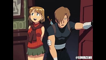 Preview 1 of Student Porn Game - Resident Evil 4 - Leon se folla a la zorra de Ashley y se viene dentro